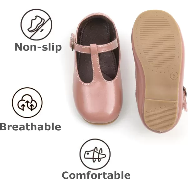 THEE BRON Girls Princess Dress Shoes for Little Girls Zapatos de PrincesaAf350pink
