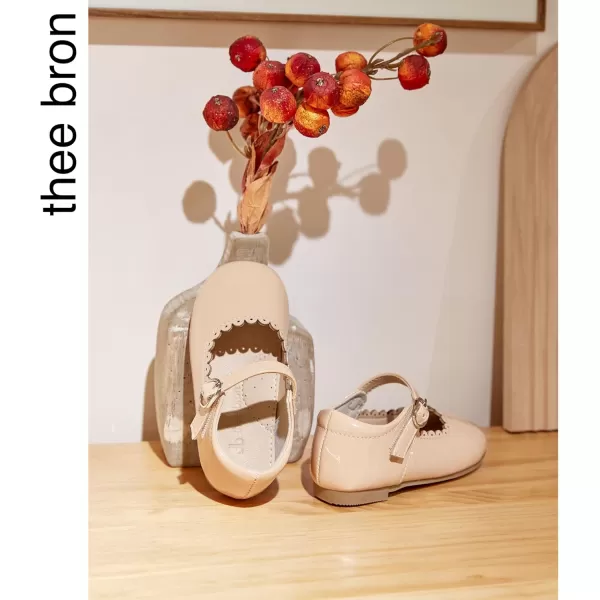 THEE BRON Girls Princess Dress Shoes for Little Girls Zapatos de PrincesaAf406beige