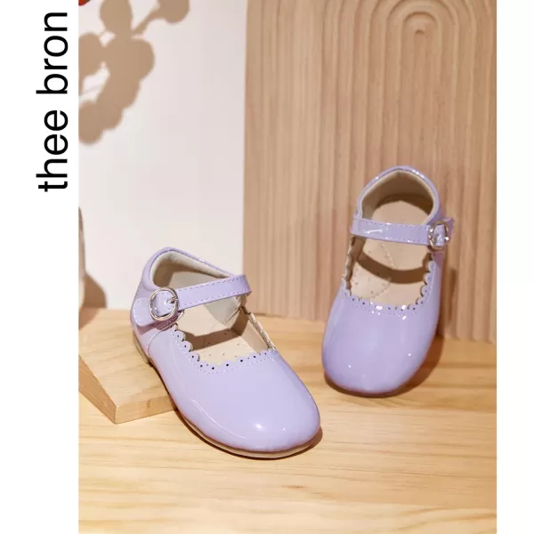 THEE BRON Girls Princess Dress Shoes for Little Girls Zapatos de PrincesaAf406purple