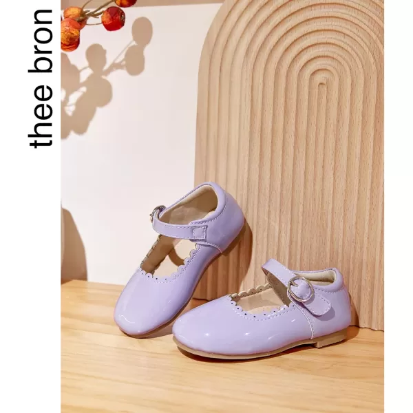 THEE BRON Girls Princess Dress Shoes for Little Girls Zapatos de PrincesaAf406purple