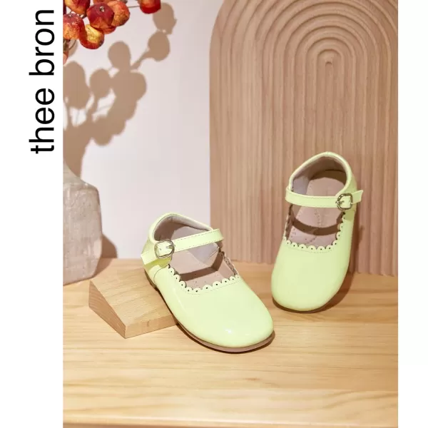 THEE BRON Girls Princess Dress Shoes for Little Girls Zapatos de PrincesaAf406yellow