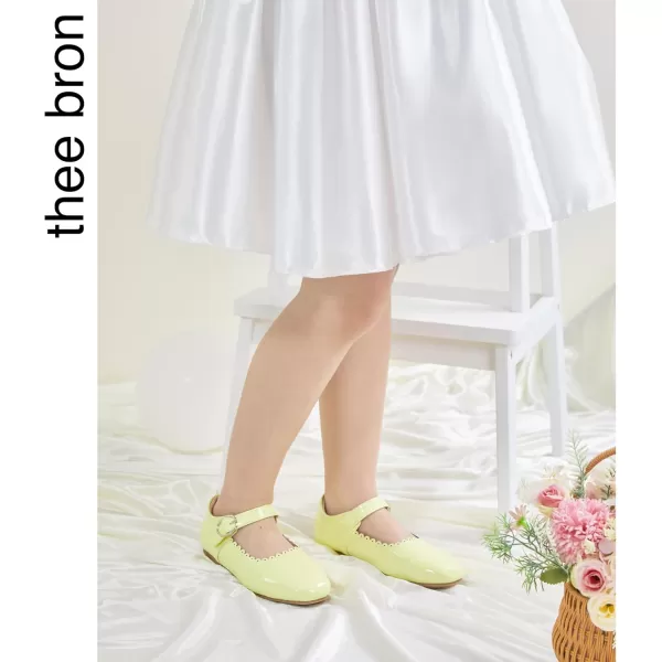 THEE BRON Girls Princess Dress Shoes for Little Girls Zapatos de PrincesaAf406yellow