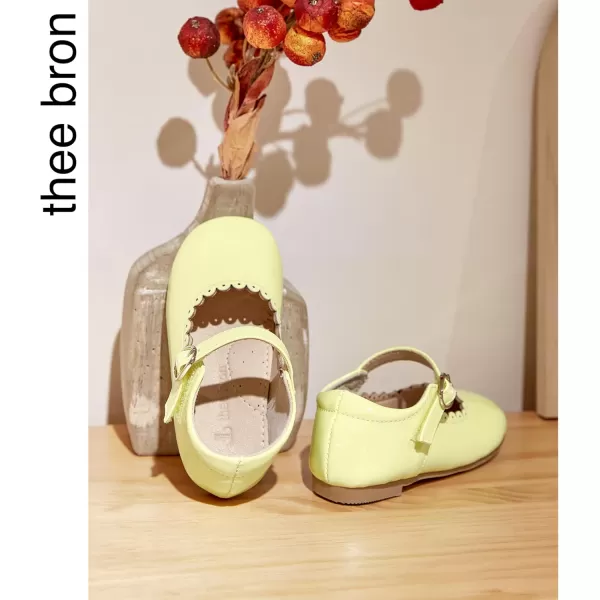THEE BRON Girls Princess Dress Shoes for Little Girls Zapatos de PrincesaAf406yellow