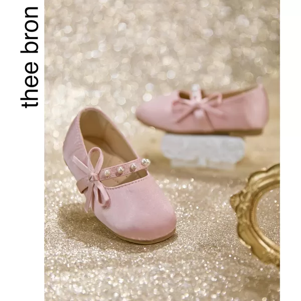 THEE BRON Girls Princess Dress Shoes for Little Girls Zapatos de PrincesaAf424pink