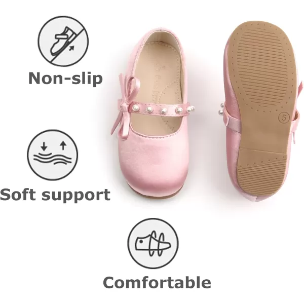 THEE BRON Girls Princess Dress Shoes for Little Girls Zapatos de PrincesaAf424pink