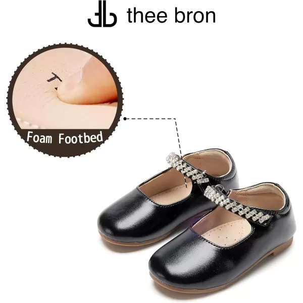THEE BRON Girls Princess Dress Shoes for Little Girls Zapatos de PrincesaAf436black