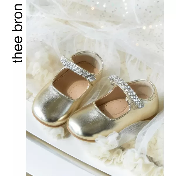 THEE BRON Girls Princess Dress Shoes for Little Girls Zapatos de PrincesaAf436gold