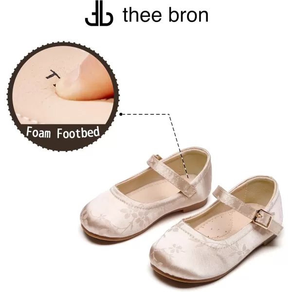 THEE BRON Girls Princess Dress Shoes for Little Girls Zapatos de PrincesaAf462apricot