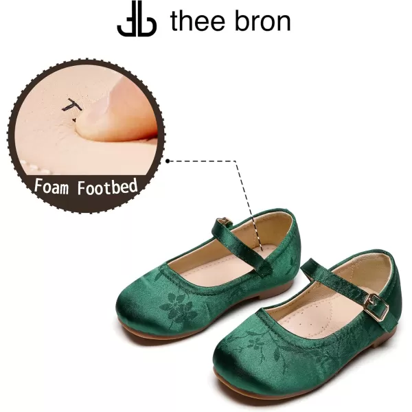 THEE BRON Girls Princess Dress Shoes for Little Girls Zapatos de PrincesaAf462dark Green