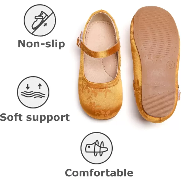 THEE BRON Girls Princess Dress Shoes for Little Girls Zapatos de PrincesaAf462orange