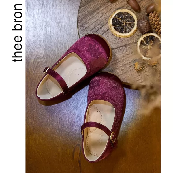 THEE BRON Girls Princess Dress Shoes for Little Girls Zapatos de PrincesaAf462red