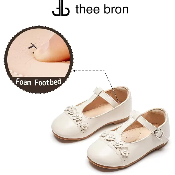 THEE BRON Girls Princess Dress Shoes for Little Girls Zapatos de PrincesaAf474apricot