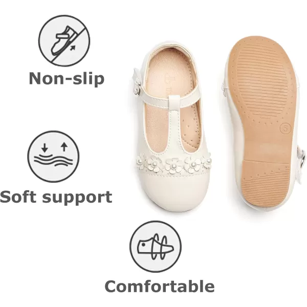 THEE BRON Girls Princess Dress Shoes for Little Girls Zapatos de PrincesaAf474apricot