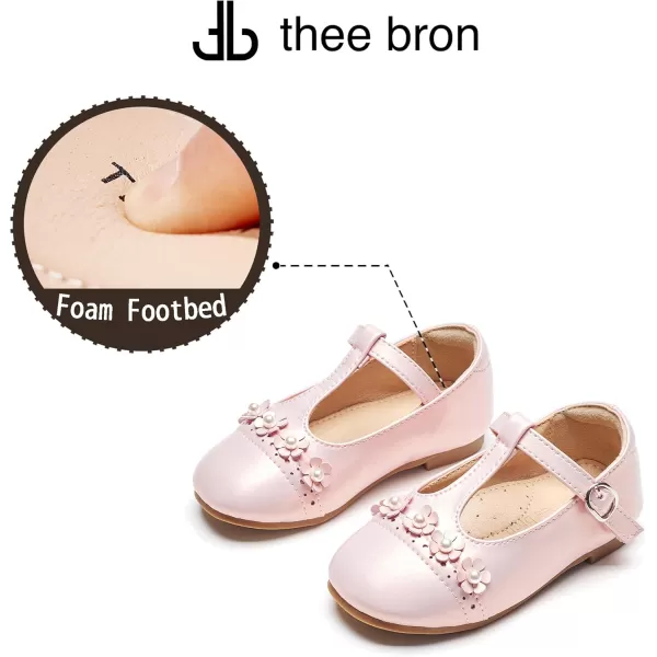 THEE BRON Girls Princess Dress Shoes for Little Girls Zapatos de PrincesaAf474pink