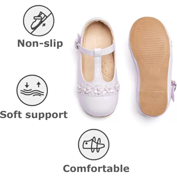THEE BRON Girls Princess Dress Shoes for Little Girls Zapatos de PrincesaAf474purple
