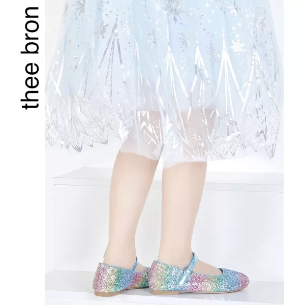 THEE BRON Girls Princess Dress Shoes for Little Girls Zapatos de PrincesaAg213rainbow