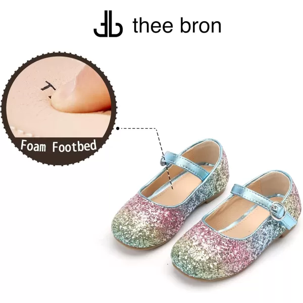 THEE BRON Girls Princess Dress Shoes for Little Girls Zapatos de PrincesaAg213rainbow