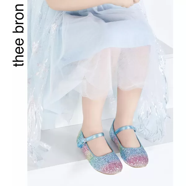 THEE BRON Girls Princess Dress Shoes for Little Girls Zapatos de PrincesaAg213rainbow