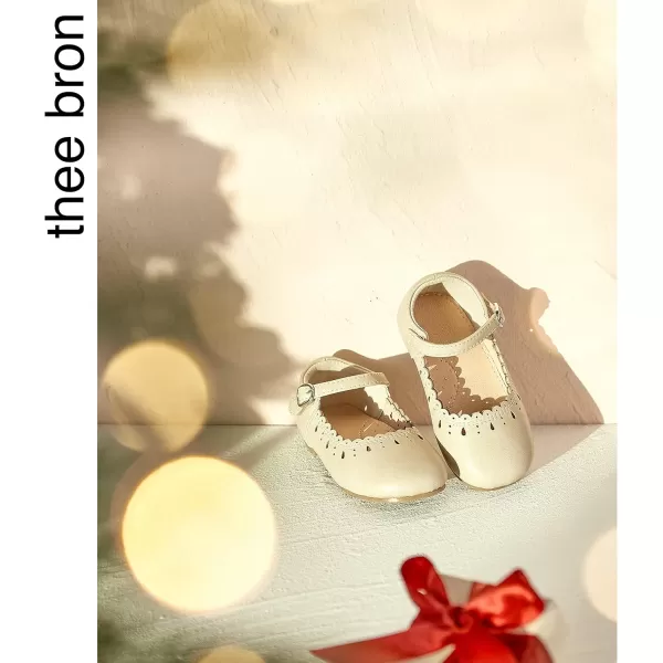 THEE BRON Girls Princess Dress Shoes for Little Girls Zapatos de PrincesaAg215beige