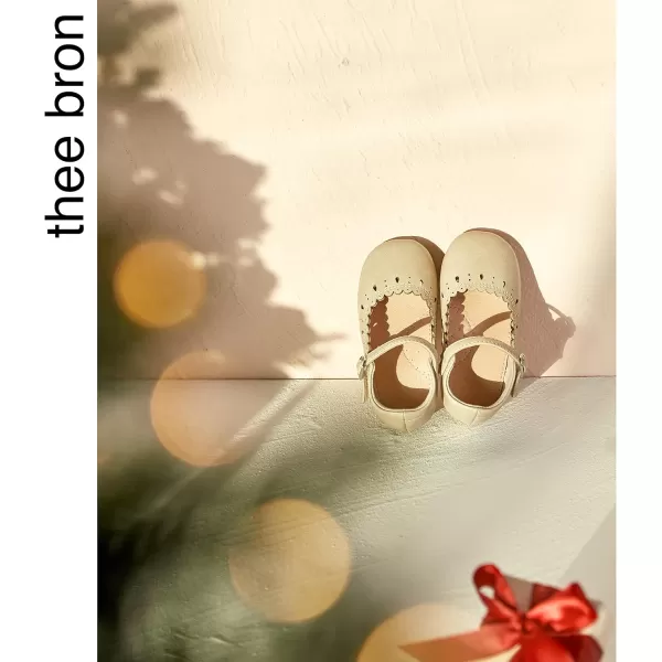 THEE BRON Girls Princess Dress Shoes for Little Girls Zapatos de PrincesaAg215beige