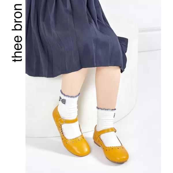 THEE BRON Girls Princess Dress Shoes for Little Girls Zapatos de PrincesaAg215yellow