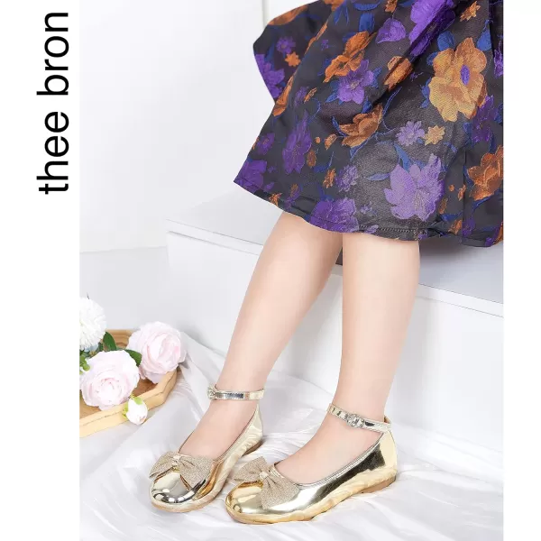 THEE BRON Girls Princess Dress Shoes for Little Girls Zapatos de PrincesaAg272gold