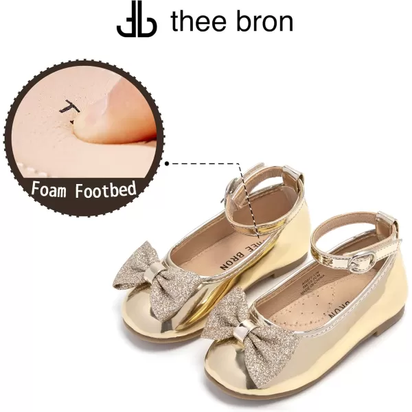 THEE BRON Girls Princess Dress Shoes for Little Girls Zapatos de PrincesaAg272gold