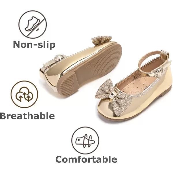 THEE BRON Girls Princess Dress Shoes for Little Girls Zapatos de PrincesaAg272gold