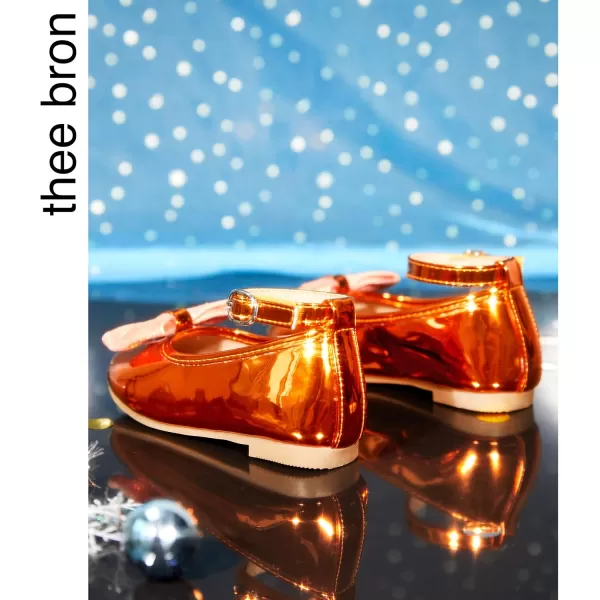 THEE BRON Girls Princess Dress Shoes for Little Girls Zapatos de PrincesaAg272orange