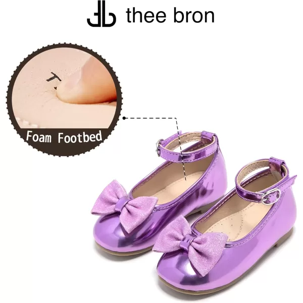 THEE BRON Girls Princess Dress Shoes for Little Girls Zapatos de PrincesaAg272purple