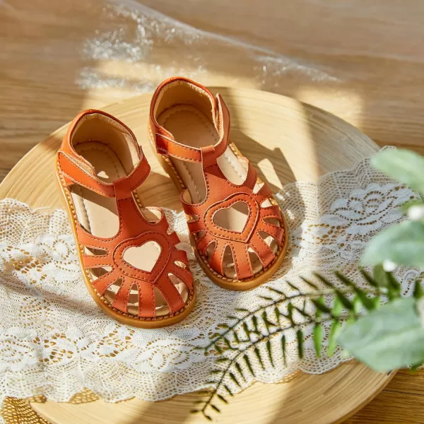 THEE BRON Girls Sandals Toddler Summer Dress Shoes508brown
