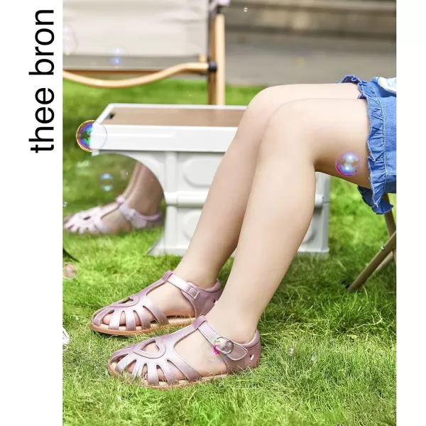 THEE BRON Girls Sandals Toddler Summer Dress Shoes508pink