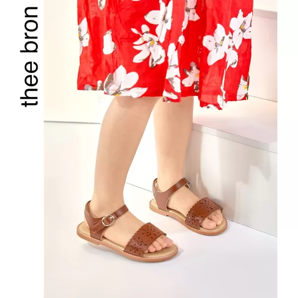THEE BRON Girls Sandals Toddler Summer Dress ShoesAa336brown