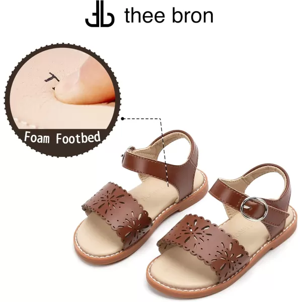 THEE BRON Girls Sandals Toddler Summer Dress ShoesAa336brown