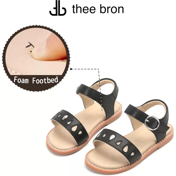 THEE BRON Girls Sandals Toddler Summer Dress ShoesAa354black