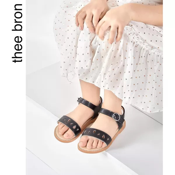 THEE BRON Girls Sandals Toddler Summer Dress ShoesAa354black