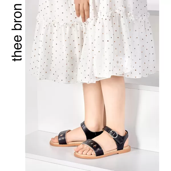 THEE BRON Girls Sandals Toddler Summer Dress ShoesAa354black