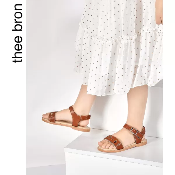 THEE BRON Girls Sandals Toddler Summer Dress ShoesAa354brown