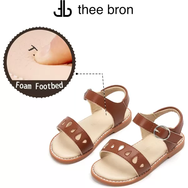 THEE BRON Girls Sandals Toddler Summer Dress ShoesAa354brown