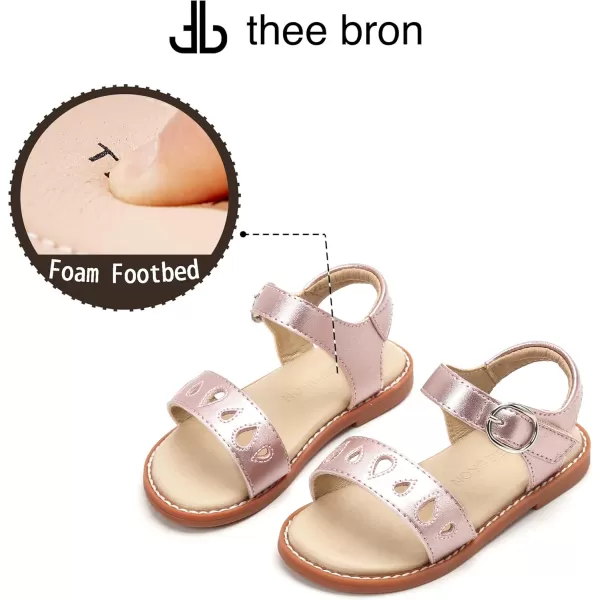 THEE BRON Girls Sandals Toddler Summer Dress ShoesAa354rose Gold
