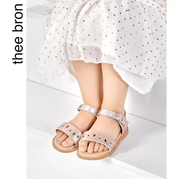 THEE BRON Girls Sandals Toddler Summer Dress ShoesAa354rose Gold