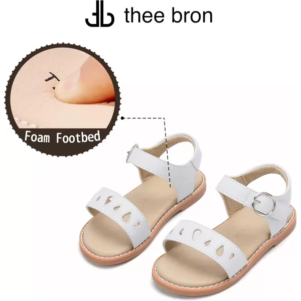 THEE BRON Girls Sandals Toddler Summer Dress ShoesAa354white