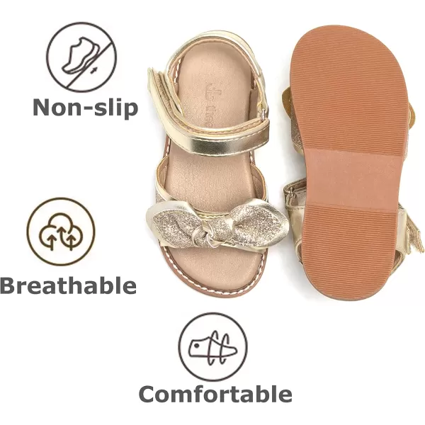 THEE BRON Girls Sandals Toddler Summer Dress ShoesAa386gold