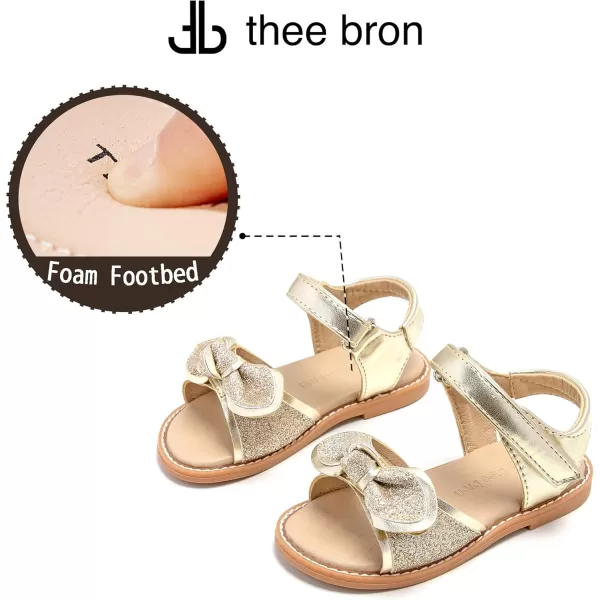 THEE BRON Girls Sandals Toddler Summer Dress ShoesAa386gold