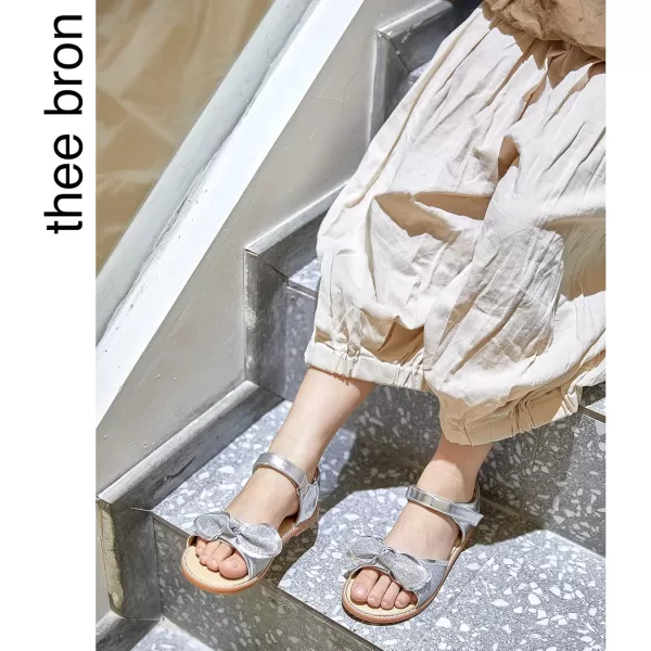 THEE BRON Girls Sandals Toddler Summer Dress ShoesAa386silver