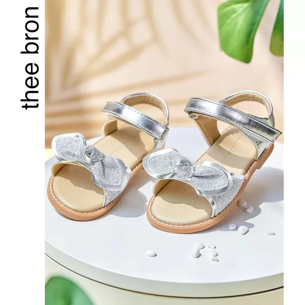 THEE BRON Girls Sandals Toddler Summer Dress ShoesAa386silver