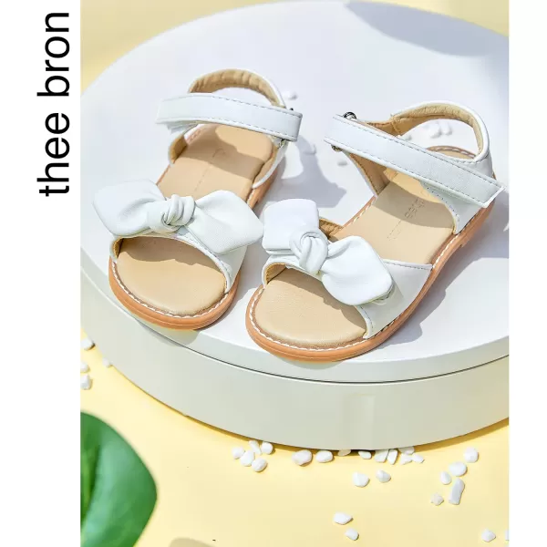 THEE BRON Girls Sandals Toddler Summer Dress ShoesAa386white