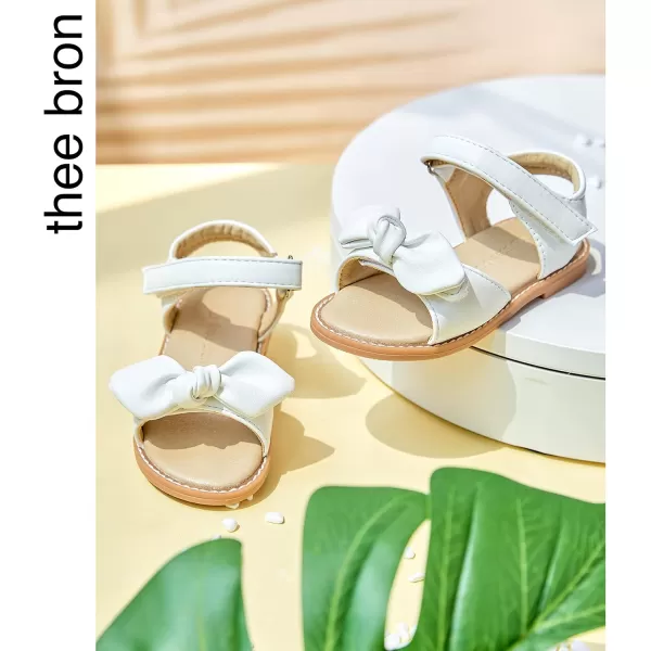 THEE BRON Girls Sandals Toddler Summer Dress ShoesAa386white