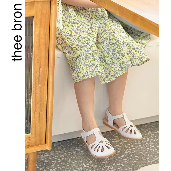 THEE BRON Girls Sandals Toddler Summer Dress ShoesAa396white