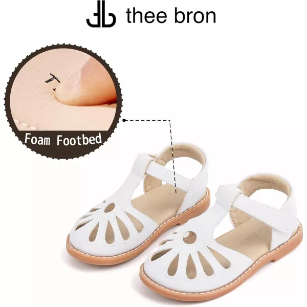 THEE BRON Girls Sandals Toddler Summer Dress ShoesAa396white